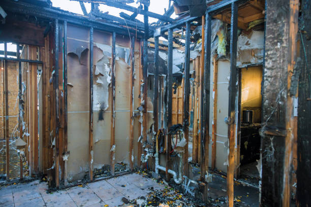 Professional Fire Damage Removal technician working in Vincentown, NJ